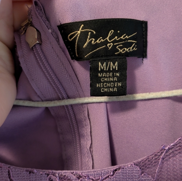 Thalia Sodi Lavender Lace Women's Top - Picture 3 of 4